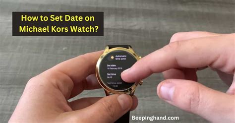 change time on michael kors smartwatch|michael kors watch setting date.